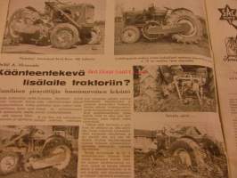 Koneviesti  1961 / 13 -14.6.1961 -artikkelit/kuvia.Volvo Amazon sivun juttu,kuvin.Itsekulkevat leikkuupuimurit 1961.Heinänpöyhintä.Käänteentekevä lisälaite