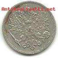 25 penniä  1906 hopeaa