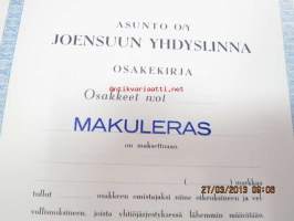 Asunto Oy Joensuun Yhdyslinna, Helsinki 1948 -osakekirja