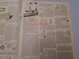 Seura 7. 9. 1949 nr 35 sis. mm. seur. artikkelit / kuvat / mainokset; kehonrakennusohjeet, dinosaurukset, Aarne Ellilä, Kupittaan savi -mainos