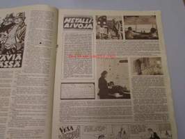 Seura 7. 9. 1949 nr 35 sis. mm. seur. artikkelit / kuvat / mainokset; kehonrakennusohjeet, dinosaurukset, Aarne Ellilä, Kupittaan savi -mainos