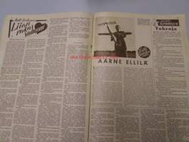 Seura 7. 9. 1949 nr 35 sis. mm. seur. artikkelit / kuvat / mainokset; kehonrakennusohjeet, dinosaurukset, Aarne Ellilä, Kupittaan savi -mainos