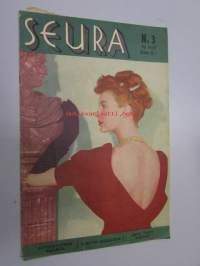 Seura 19. 1. 1949 nr 3 sis. mm. seur. artikkelit / kuvat / mainokset; Ava Gardner -kansi, lastenkasvatus, aviopuolison valinta, Fazer -leivontamainos