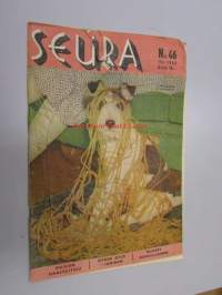 Seura 14. 11. 1945 nr 46 sis. mm. seur. artikkelit / kuvat / mainokset; Veikko Kolula, Leo Tiainen, Erkki Vuorela, Madame Tussaud&#039;n vahakabinetti, SElekta
