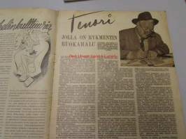 Seura 18. 6. 1947 nr 25-26 sis. mm. seur. artikkelit / kuvat / mainokset; tenori Lauritz Melchior, Tauno Keto, parhaat lemmenpostikortit, avioliittotesti