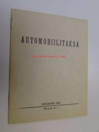 Automobiilitaksa Helsinki 1925 / Automobiltaxa Helsingfors 1925