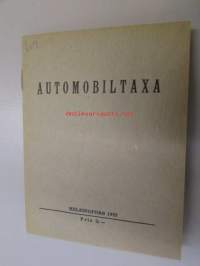Automobiilitaksa Helsinki 1925 / Automobiltaxa Helsingfors 1925