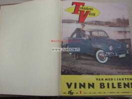 Teknikens Värld 1957 -sidottu vuosikerta