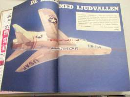 Teknikens Värld 1957 -sidottu vuosikerta
