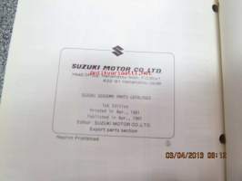 Suzuki GS500MX parts catalogue -varaosaluettelo