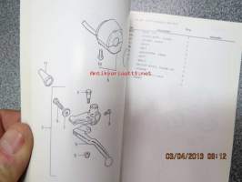 Suzuki GS500MX parts catalogue -varaosaluettelo