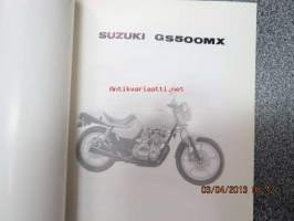 Suzuki GS500MX parts catalogue -varaosaluettelo