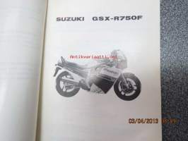 Suzuki GSX-R750F (GR75A) parts catalogue -varaosaluettelo