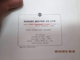 Suzuki TS125C2 (E2, E4, E15, E17, E18, E21, E24, E25 parts catalogue -varaosaluettelo