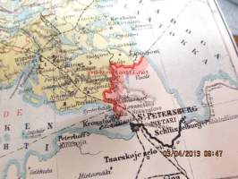 La Finlande et les finlandais par O.M. Reuter -ranskankielinen matkaopas Suomesta ja suomalaisista, karttaliite