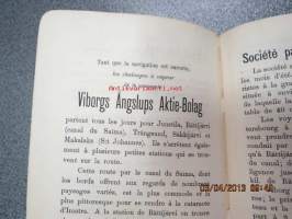 La Finlande et les finlandais par O.M. Reuter -ranskankielinen matkaopas Suomesta ja suomalaisista, karttaliite