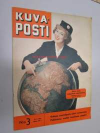 Kuvaposti 15. 1. 1959 nr 3 sis. mm. seur. artikkelit / kuvat / mainokset; lopputilin saaminen, Pelastusarmeija, Edwardin ajan pin-up-tytöt, ilmansaasteet,