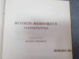 Suomen merioikeus pääpiirteittäin