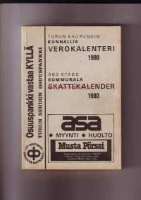 Turun kaupungin kunnallisverokalenteri 1980 vuoden 1979 tuloista
