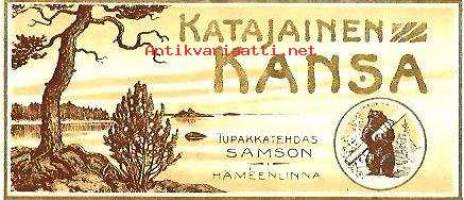 Katajainen Kansa   - tupakkaetiketti