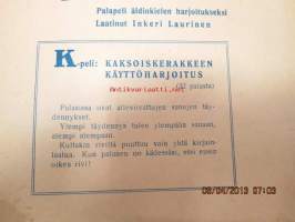 Opi leikkien palapeli K-peli kaksoiskerakkeen käyttöharjoitus - laatinut Inkeri Laurinen - kuvitus Eeli Jaatinen