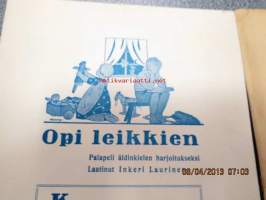 Opi leikkien palapeli K-peli kaksoiskerakkeen käyttöharjoitus - laatinut Inkeri Laurinen - kuvitus Eeli Jaatinen