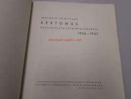 Taideteollisuuskeskuskoulu : Kertomus koulun 62:sta toimintavuodesta 1936-1937