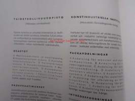 Taideteollinen oppilaitos - Konstindustriella läroverket 1960