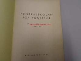 Centralskolan för konstflit : Program för läsåret 1945-46