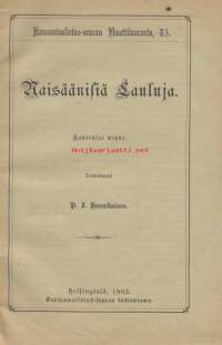 Naisäänisiä lauluja 8. vihko