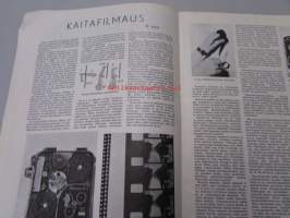 Tekniikan Maailma 1954 nr 11 koeajossa Skoda 1200, kaitafilmaus II osa, koekuvaus Contaflex