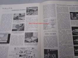 Tekniikan Maailma 1954 nr 11 koeajossa Skoda 1200, kaitafilmaus II osa, koekuvaus Contaflex