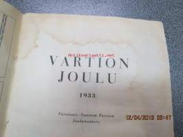 Wartion Joulu 1933 Varsinais-Suomen Vartio suojeluskuntalehden joulunumero, mm. Pöytyä uusi suojeluskuntatalo, A.E. Martola - Pakinaa Algerian matkalta, Jäillä