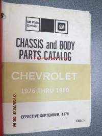Chevrolet  1976 thru 1980 Chassis and Body parts catalog -varaosanumerot ym.