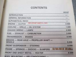 Chevrolet  1976 thru 1980 Chassis and Body parts catalog -varaosanumerot ym.