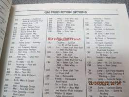 Chevrolet  1976 thru 1980 Chassis and Body parts catalog -varaosanumerot ym.