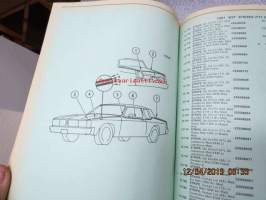 Chevrolet  1976 thru 1981 Chassis and Body parts illustration catalog -varaosaluettelo