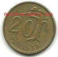 20   markkaa  1954