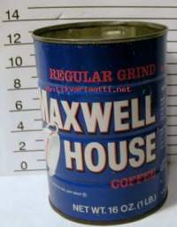Maxwell house coffee - peltipurkki - ei kantta