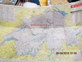 Schweitz - Suisse - Switzerland / Esso road map -tiekartta