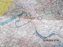 Schweitz - Suisse - Switzerland / Esso road map -tiekartta