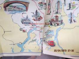 Schweitz - Suisse - Switzerland / Esso road map -tiekartta