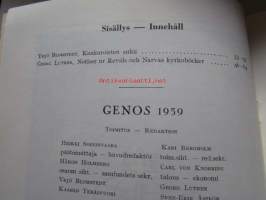 Suomen sukututkimusseuran aikakauskirja 1959 nr 2 - Kankaroisten suku, Notiser ur Revals och Narvas kyrkoböcker / Genealogiska samfundets i Finland årsskrift 1959