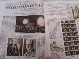 Suomen Kuvalehti 1926 nr 39, kamera matkatoverina, ensimmäiset elokuvat Helsingissä v.1986, filmitarkastus - valkoisen kankaan vartionti,  mainos Lapinniemen