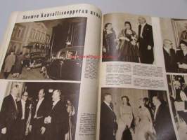 Suomen Kuvalehti 1956 nr 40, ilm. 6.10.1956.  Kaarle Tavela kävi Venäjänmaalla, Himalajan rinteillä II, Aleksis Kivi näyttely Turun Taidemuseossa -55, Suomen