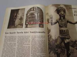 Suomen Kuvalehti 1956 nr 40, ilm. 6.10.1956.  Kaarle Tavela kävi Venäjänmaalla, Himalajan rinteillä II, Aleksis Kivi näyttely Turun Taidemuseossa -55, Suomen