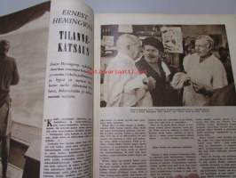 Suomen Kuvalehti 1956 nr 43, Ernest Hemingway kirjoittaa itsestään, miksi Kannaksesta oli luovuttava kesällä -44, suomalainen keittiö, viikon kasvoja mm. Mauno
