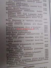 Kotiliesi 1962 nr 24, joulukuu. Kannessa Turun Tuomikirkko alttaritaulu. Kieku ja Kaiku avaruuslaivassa, hämäläisen kulttuuriseudun maisemia - Ella Kivikoski