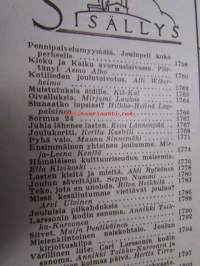 Kotiliesi 1962 nr 24, joulukuu. Kannessa Turun Tuomikirkko alttaritaulu. Kieku ja Kaiku avaruuslaivassa, hämäläisen kulttuuriseudun maisemia - Ella Kivikoski