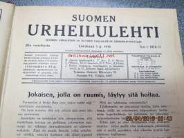 Suomen Urheilulehti 1916-17 -sidottu vuosikerta (1.10.1916-1.10.1917)